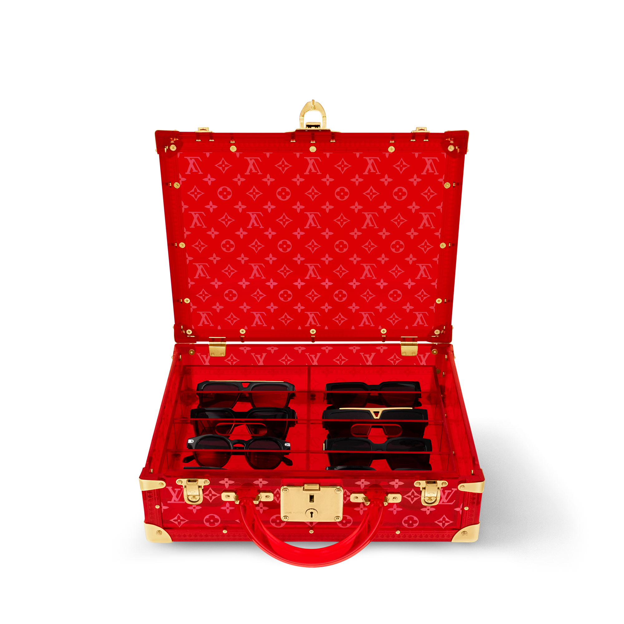 Cotteville Lunettes Seethrough Red High End Leathers - Trunks and